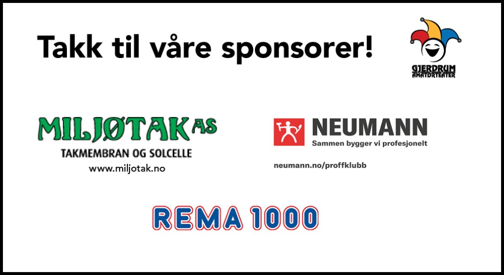 Vi takker våre&nbsp;sponsorer!