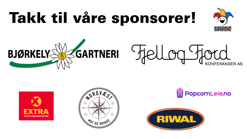 Vi takker våre&nbsp;sponsorer!